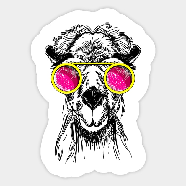 Camel Pink Glasses Sticker by Blocks